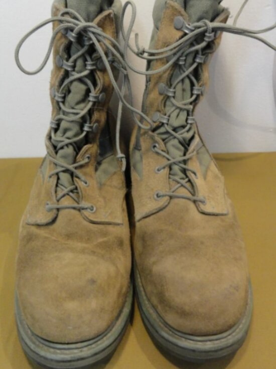 UFCW 8430 MILITARY USAF AIR FORCE COMBAT STEEL TOE BOOTS MENS SAGE GREEN 12W main image 3